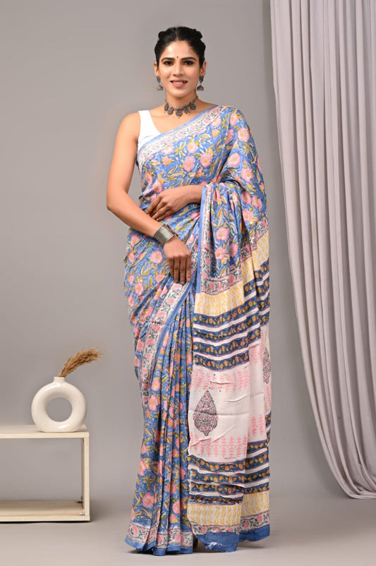 IPREMIUM MODAL SILK SAREE WITH BLOUSE PIECE